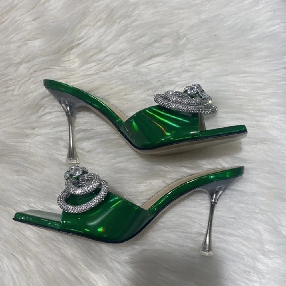 New Mach & Mach Double Bow slide sandal size 36.5EU - Picture 5 of 12